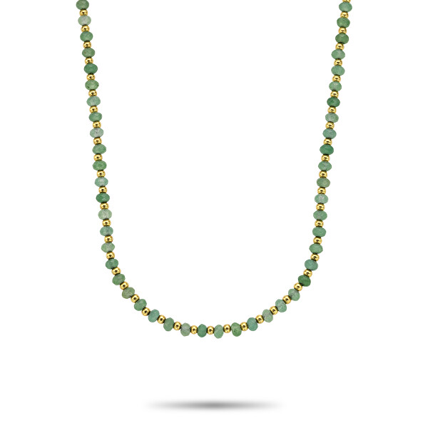 Collana con perline Mix Green Adventure Gold RR-NL048-G-40