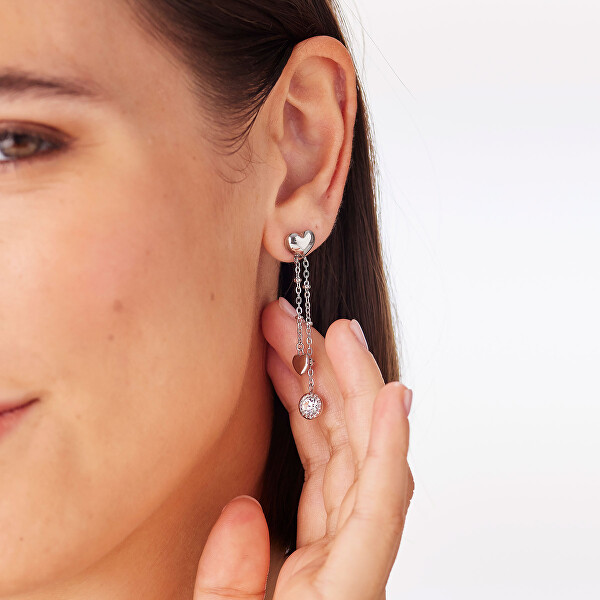 Dlouhé ocelové náušnice s přívěsky Aurora SAR70