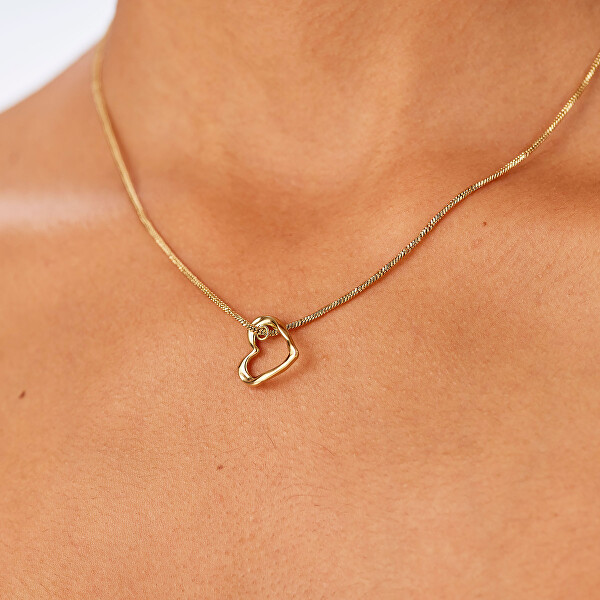 Pozlacený náhrdelník se srdíčkem Emotion SMO04