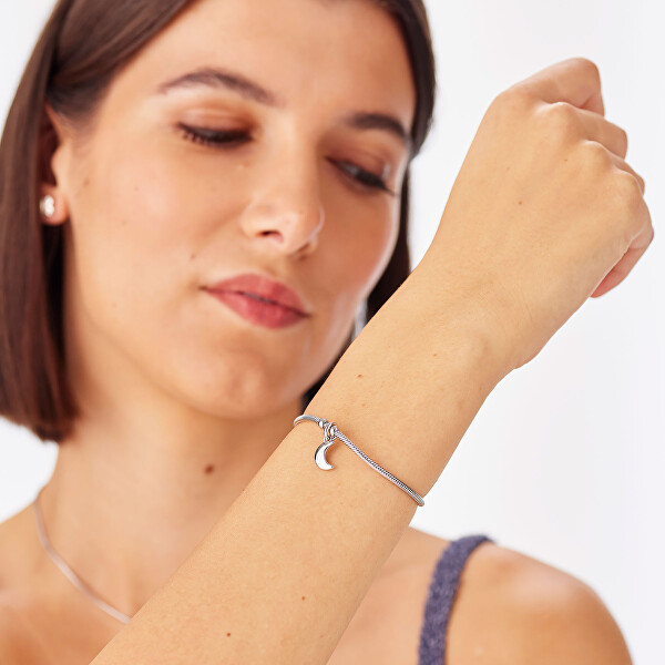 Jemný náramek s přívěskem měsíce Click SCK294