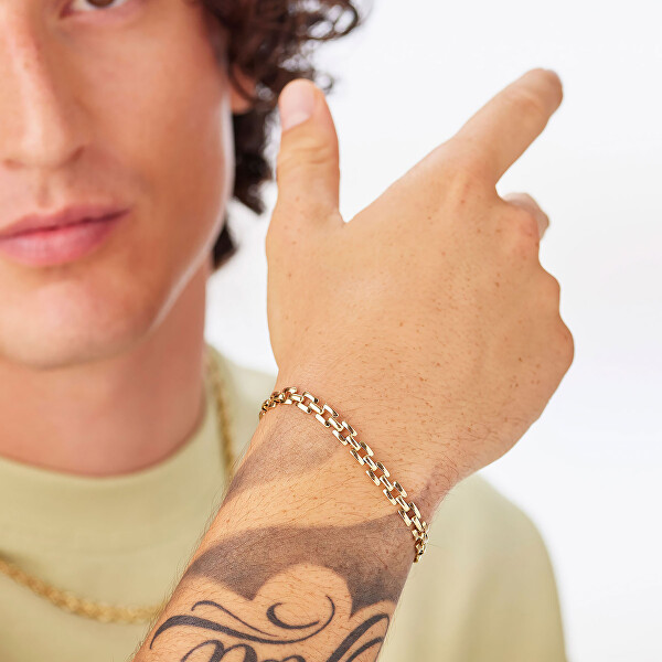 Moderní pozlacený náramek Ripple SRP98