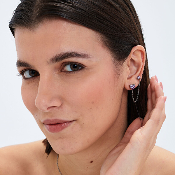 Módní dámská single náušnice Dazzly SDZ139