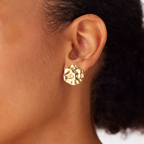 Módní pozlacené náušnice Emotion SMO26