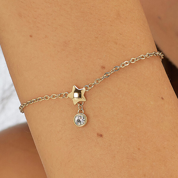 Pozlacený náramek s hvězdičkou Luce SCE28