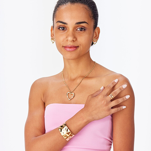 Pozlacený otevřený náramek Emotion SMO14