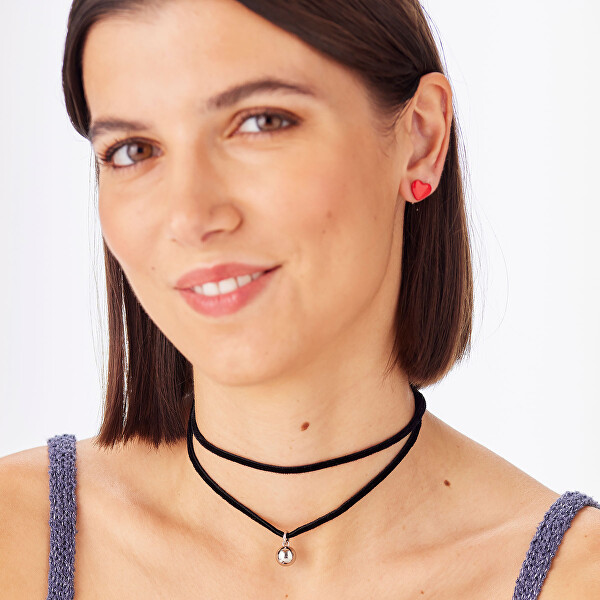 Působivý náhrdelník s ocelovým přívěskem Click SCK276