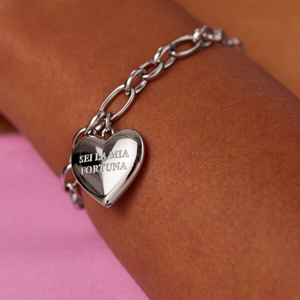 Slušivý náramek s přívěskem Srdce Be My Always SBM92