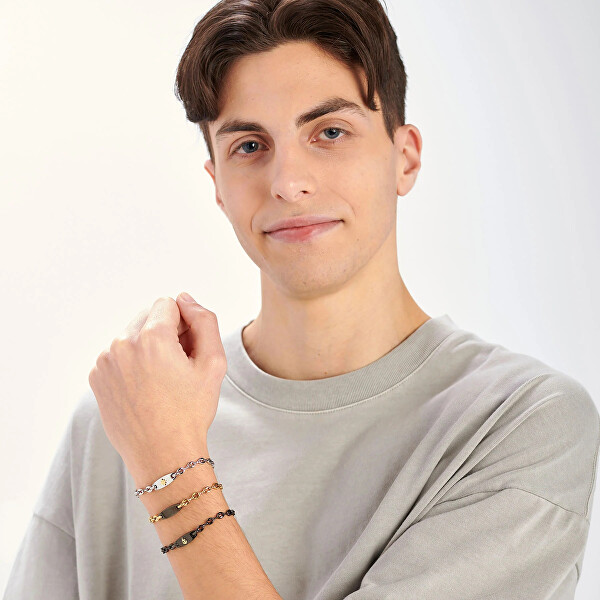 Stylový pánský náramek z oceli Titan STI20