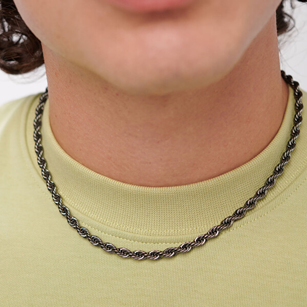 Stylový pánský řetízek z oceli Valis Ripple SRP88