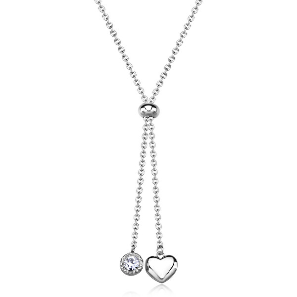 Romantický náhrdelník z oceli Aurora SAR59