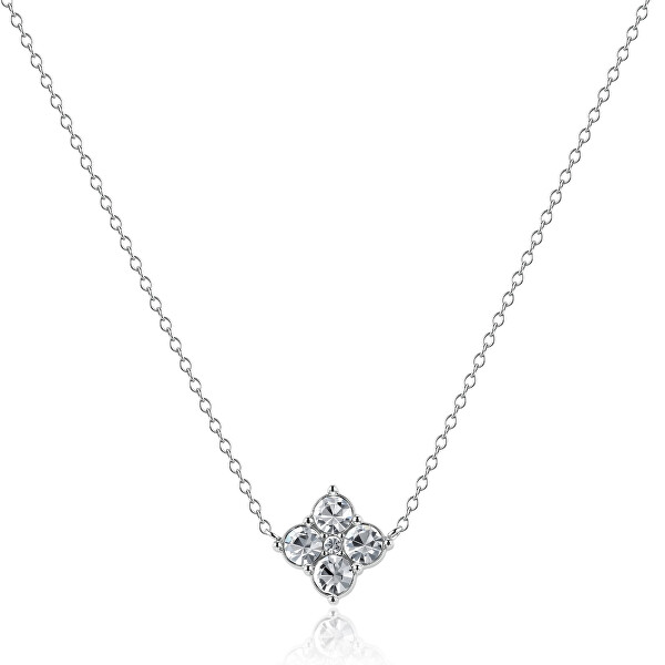 Elegantní ocelový náhrdelník s krystaly Gleam SLA03