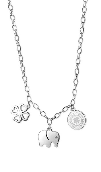 Hravý ocelový náhrdelník pro štěstí Happy SHAR02
