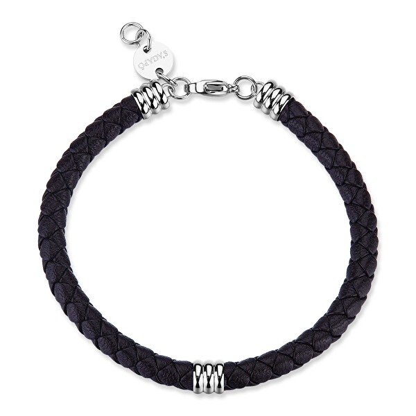 Hnědý kožený náramek Nomad SNO11