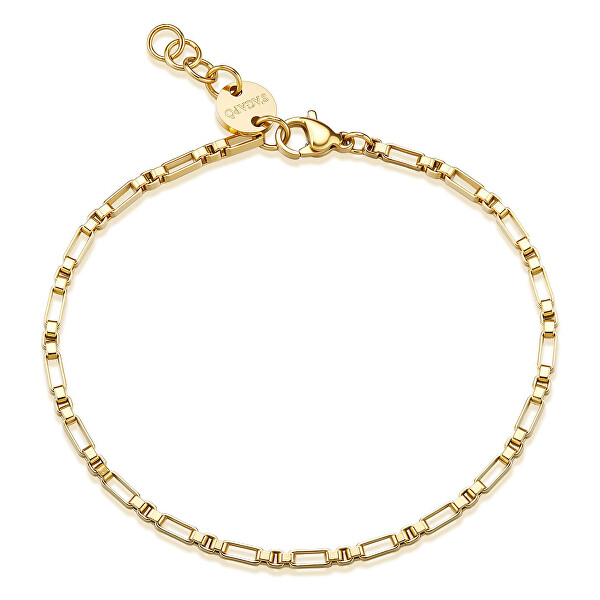 Luxusní pozlacený náramek z oceli Ripple SRP96