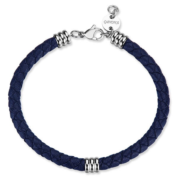 Modrý kožený náramek Nomad SNO13