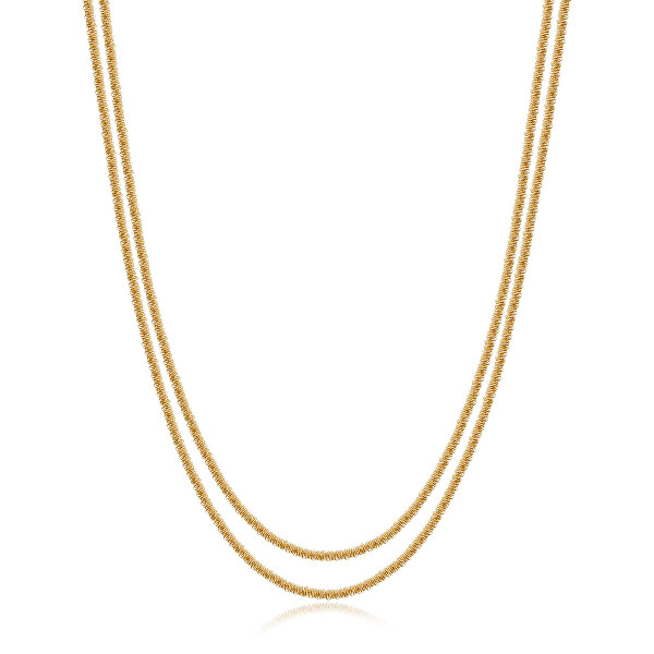 Nádherný pozlacený dvojitý náhrdelník Chunky SHK105