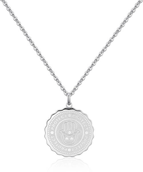 Ocelový náhrdelník Protect Coin SKY03