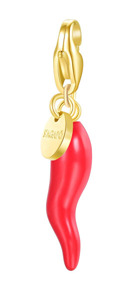 Originální pozlacený přívěsek Cornicello Happy SHA374
