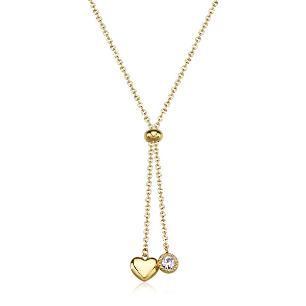 Pozlacený náhrdelník s posuvným zapínáním Aurora SAR61