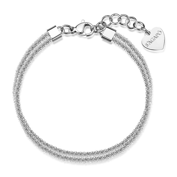 Slušivý dvojitý náramek z oceli Chunky SHK112