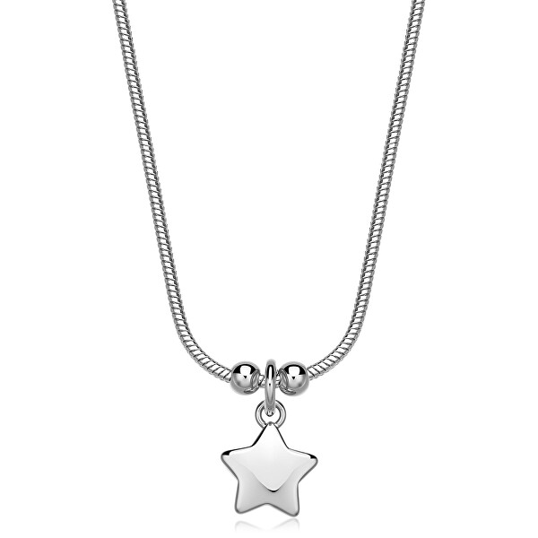 Slušivý ocelový náhrdelník Hvězda Click SCK280