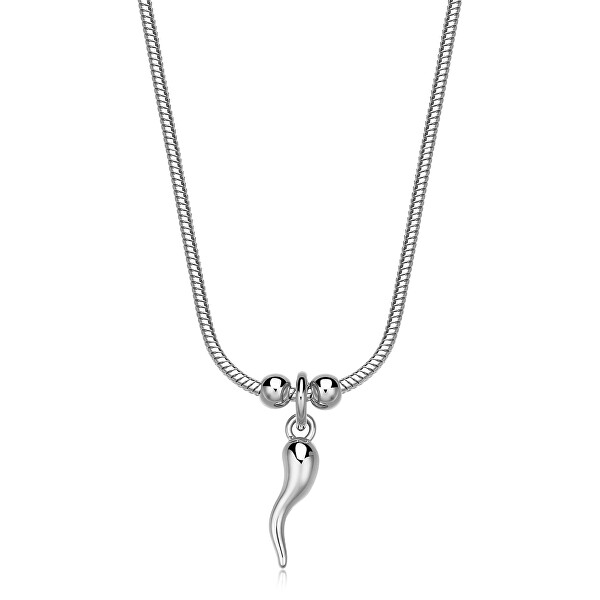 Slušivý ocelový náhrdelník pro štěstí Click SCK281