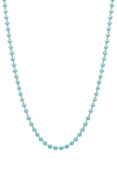 Tyrkysový korálkový náhrdelník na prívesky Happy SHAC57