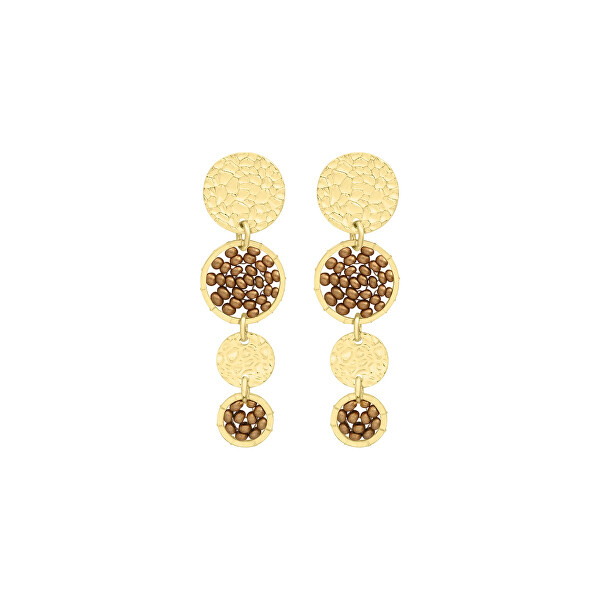 Stylové visací náušnice Champagne Mini Lupin MINI LUP-CHAM-BO
