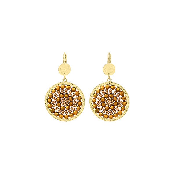 Aranyozott Champagne Mini Solène fülbevaló MINI SOL-CHAM-BO