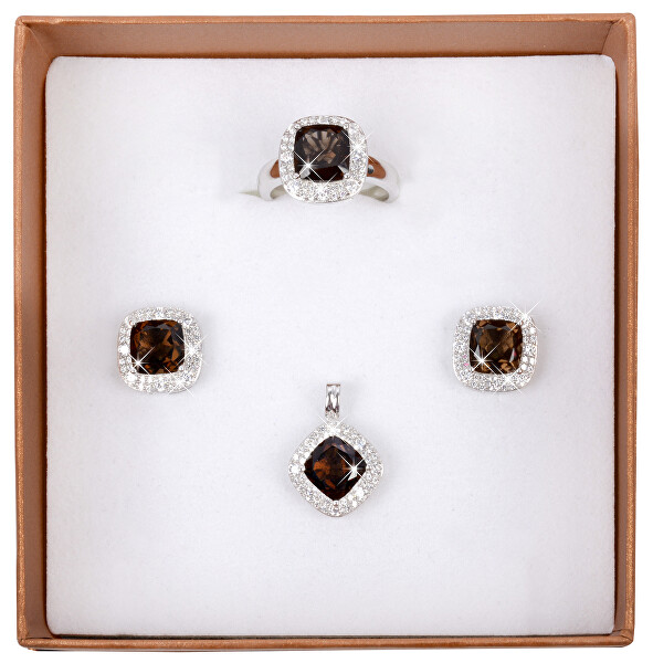 Jemný stříbrný přívěsek Colored stones SC131