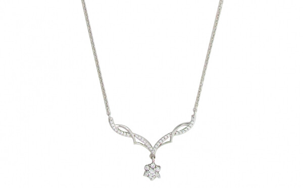 Romantický náhrdelník se zirkony SC401