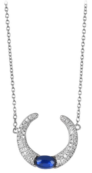 Úchvatný strieborný náhrdelník so zirkónmi SC307