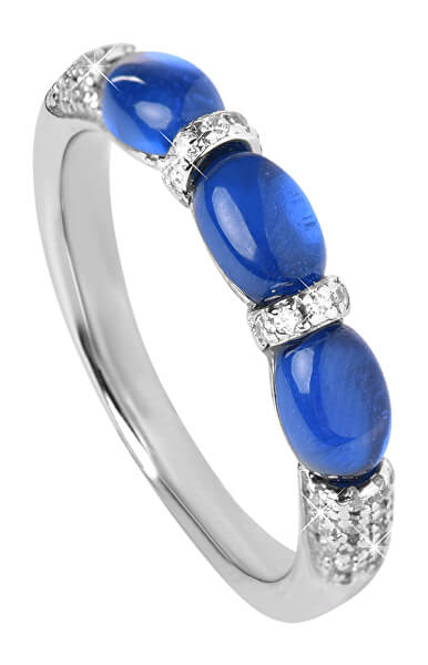 Úchvatný stříbrný prsten se zirkony SC306
