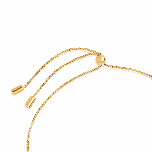 Affascinante bracciale placcato in oro con zirconi cubici Ellera SJ-B42032-CZ-SG