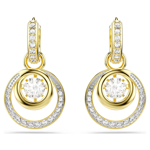 Bicolor náušnice 2v1 s kryštálmi Swarovski Hyperbola 5738249