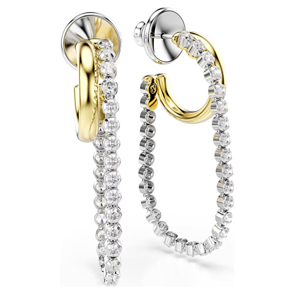 Bicolor náušnice s Swarovski Zirconia Hyperbola 5749366
