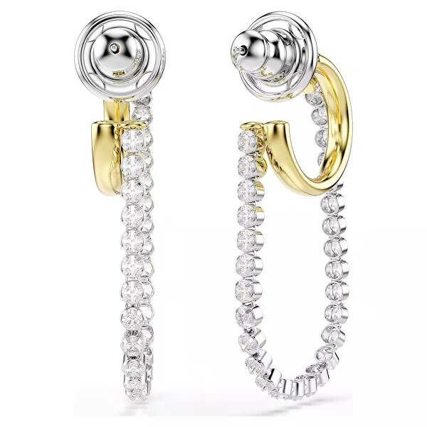 Bicolor náušnice s Swarovski Zirconia Hyperbola 5749366