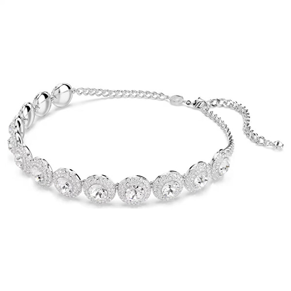 Blyštivý náhrdelník choker s krystaly Una Angelic 5733194