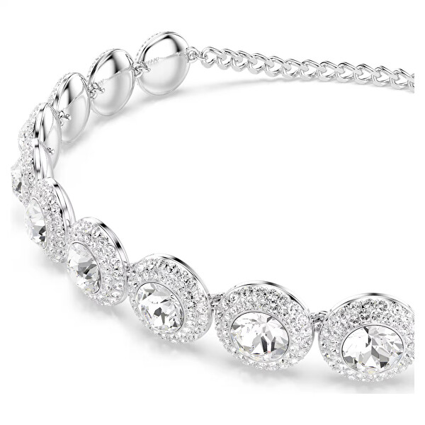 Blyštivý náhrdelník choker s krystaly Una Angelic 5733194