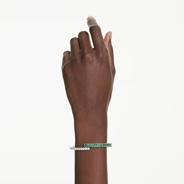 Blyštivý pevný náramek se Swarovski zirkony Matrix 5722461