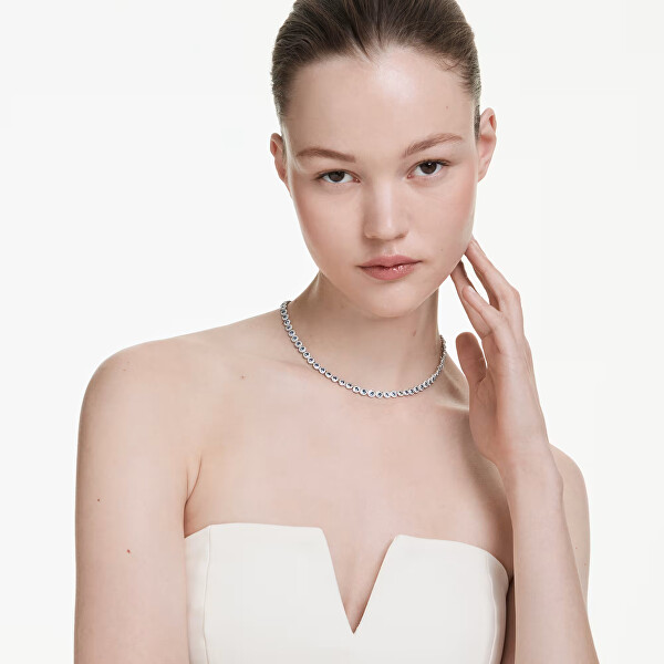 Blyštivý tenisový náhrdelník se Swarovski krystaly Una Angelic 5733402