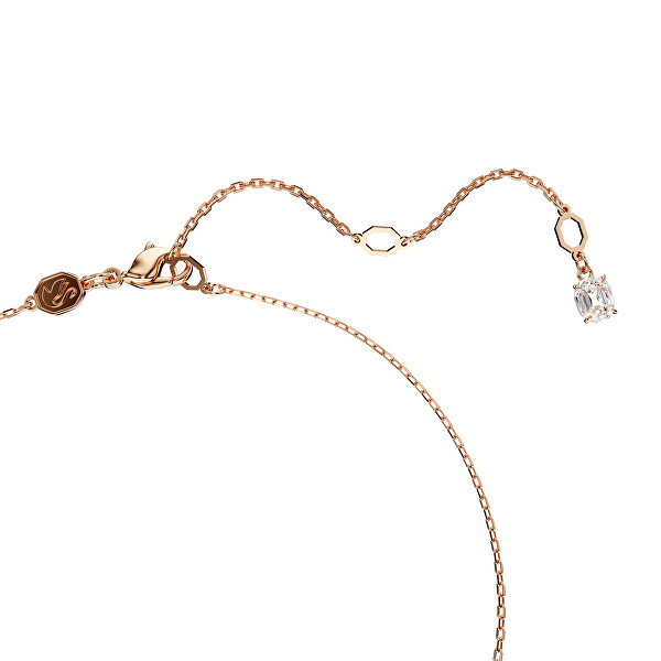 Bronzene Halskette Unendlichkeit mit Zirkonen Hyperbola 5677623