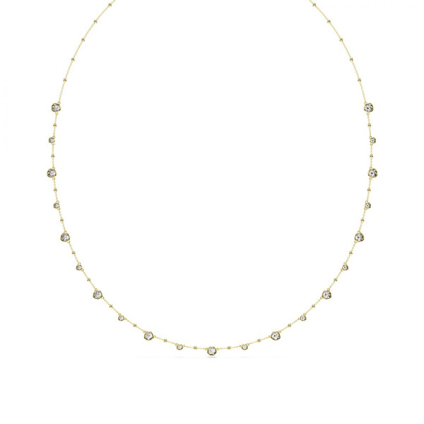 Collana lunga placcata in oro con cristalli Imber 5680091