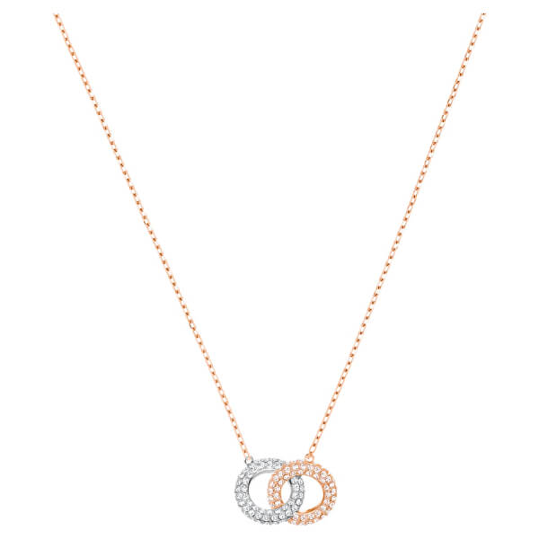 Elegantní bicolor náhrdelník s krystaly Swarovski Stone 5414999