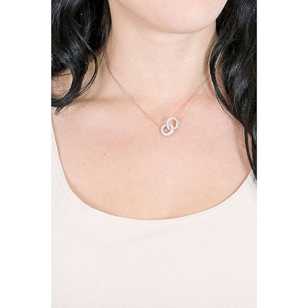 Elegantný bicolor náhrdelník s kryštálmi Swarovski Stone 5414999