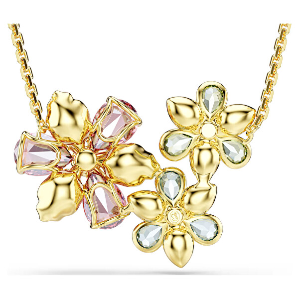 Elegantní květinový náhrdelník s krystaly Swarovski Idyllia 5721668