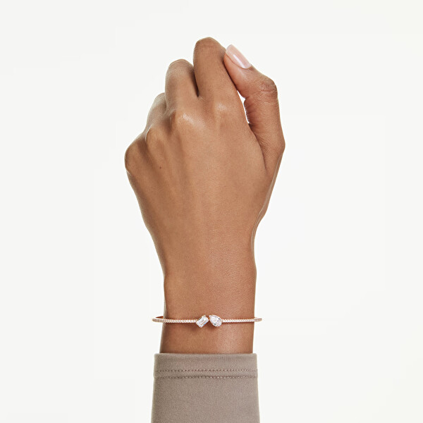 Půvabný pevný náramek se Swarovski krystaly Mesmera 5734247