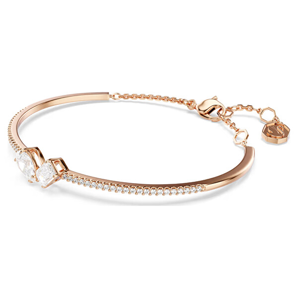 Půvabný pevný náramek se Swarovski krystaly Mesmera 5734247