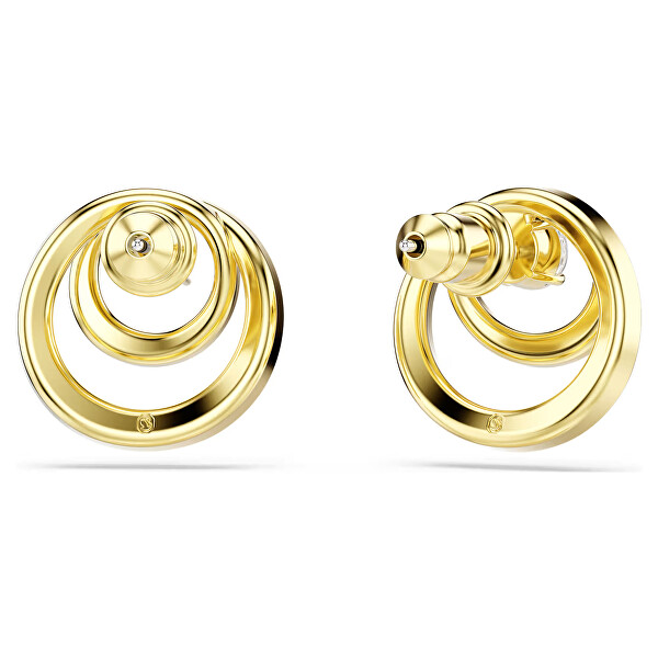 Elegantné pozlátené kôstky so zirkónmi Hyperbola 5740407