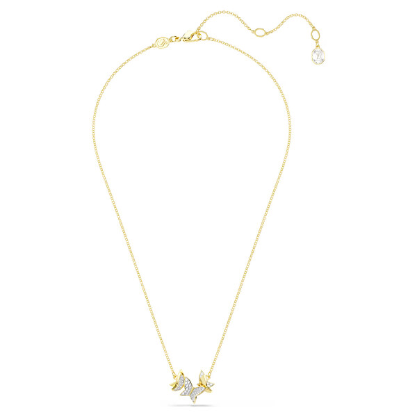 Elegantní pozlacený náhrdelník Motýl Idyllia Lilia 5736068